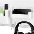Bedside Shelf Accessories Organizer, Self-Stick on Wall Mount, Ideal Holder for Next to Bed & Table, Dorm, Office, Bedroom Décor, White